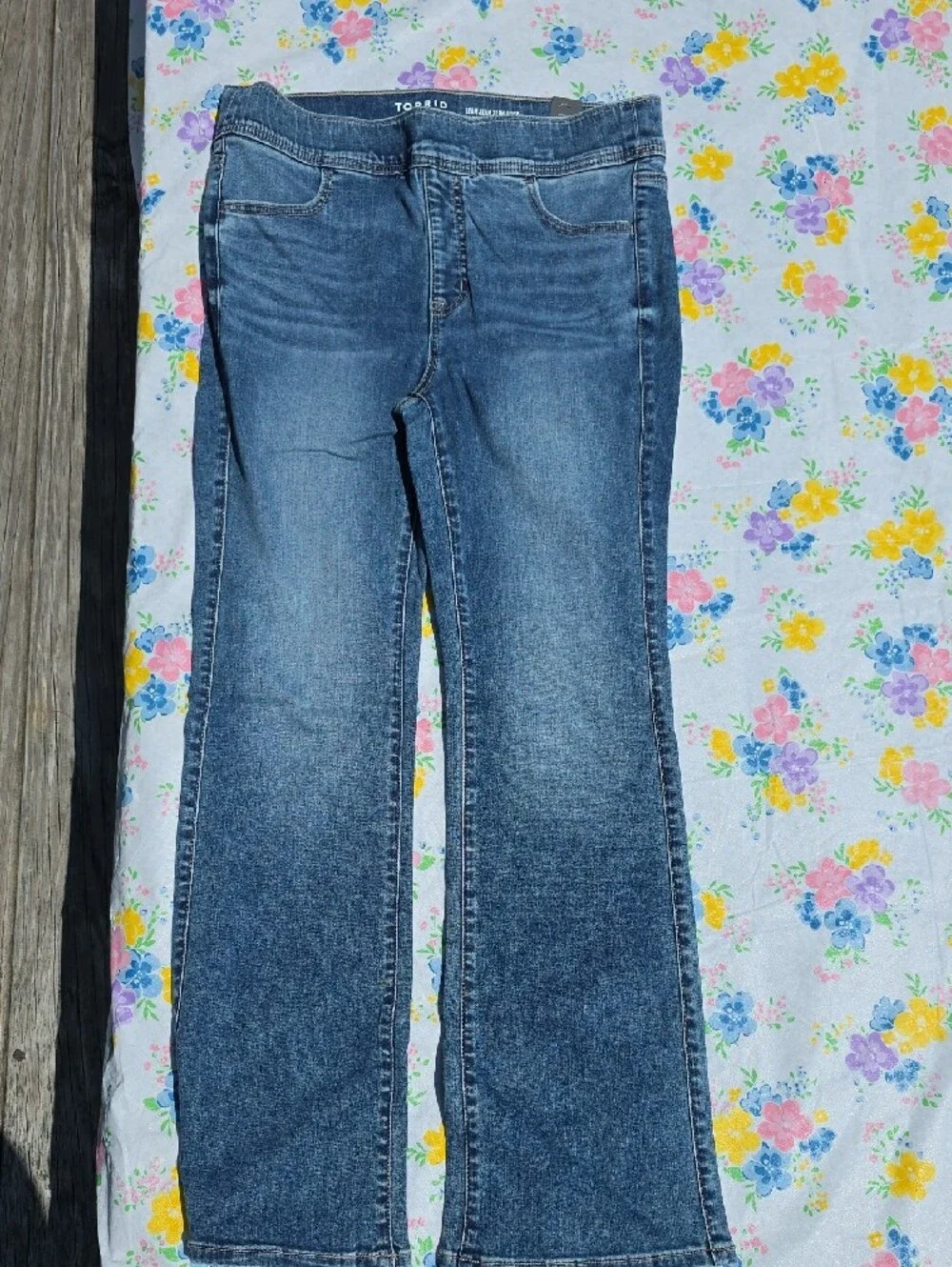 torrid Dark Blue Stretch Bootcut Jeans